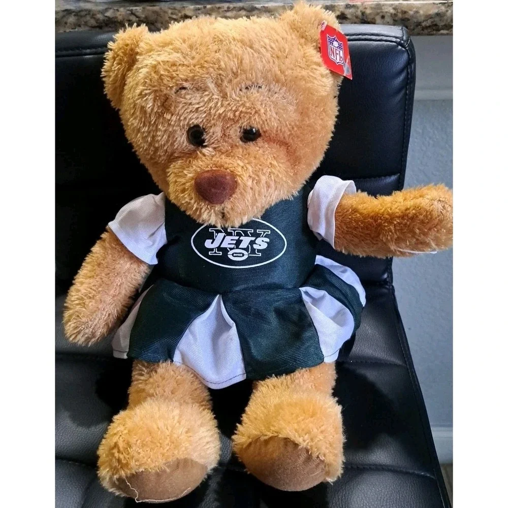 Plush New York Jets NFL Plush Cheerleader Bear Licensed NEW WITH TAGS RARE‎